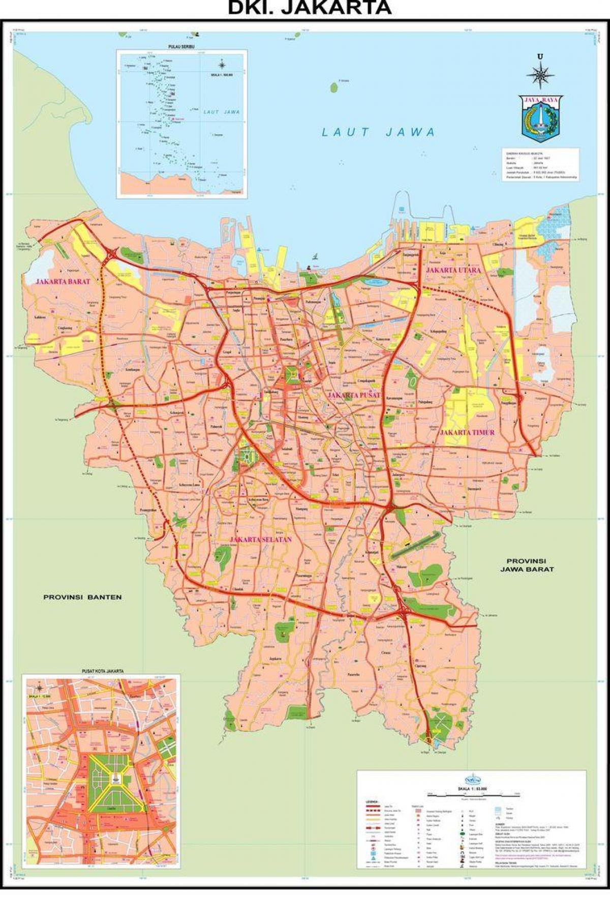 карта Джакарта Старе місто