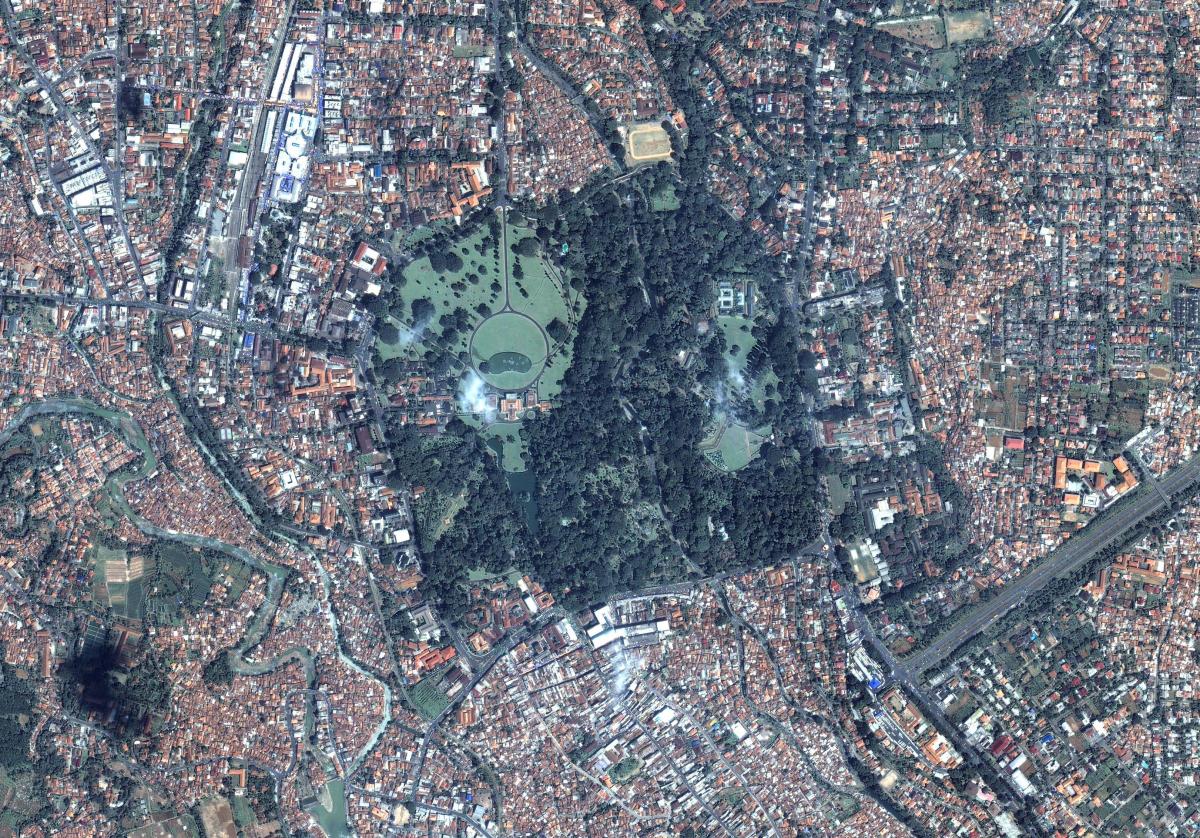 супутникова карта Джакарта 