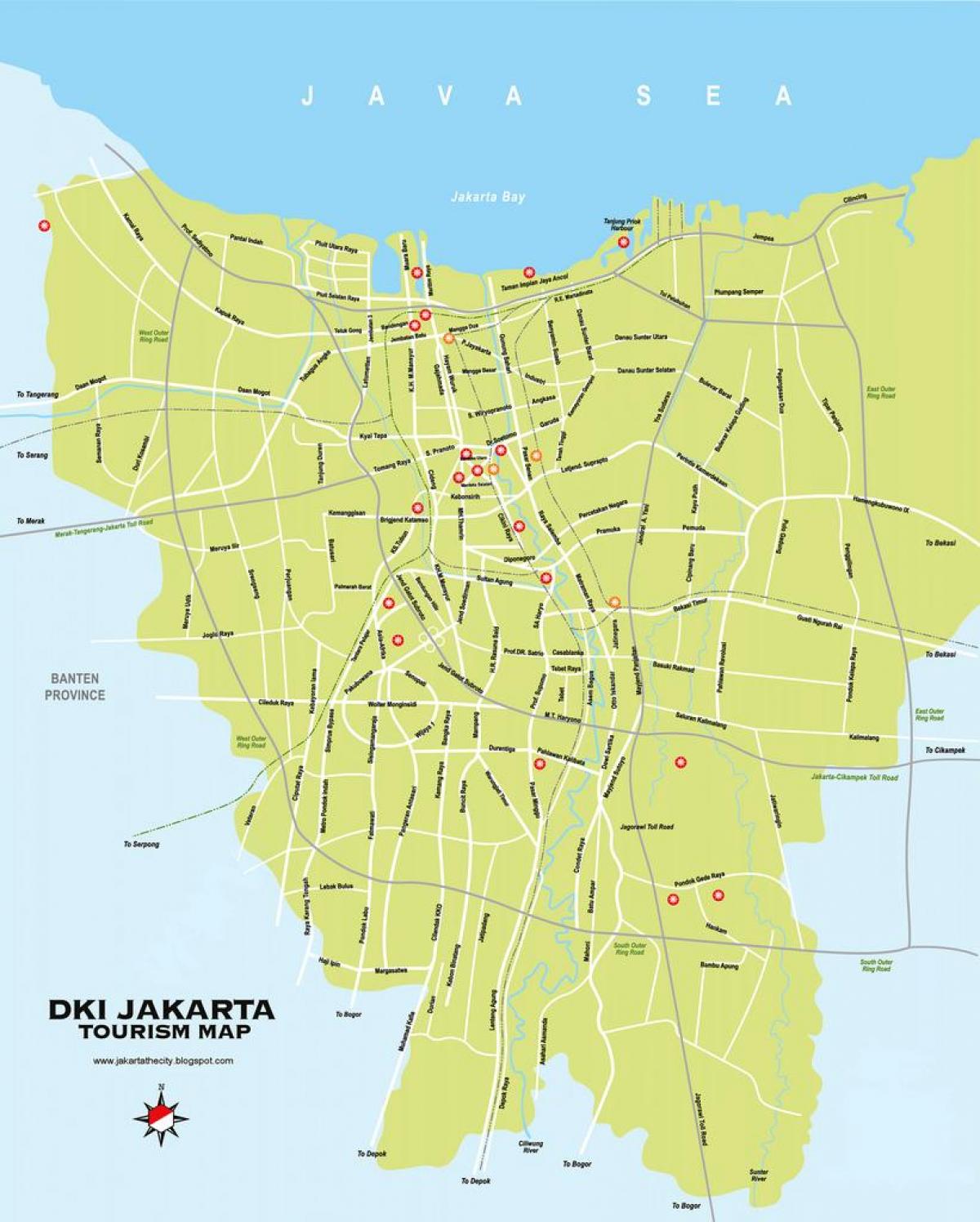 карта гармохи Джакарта
