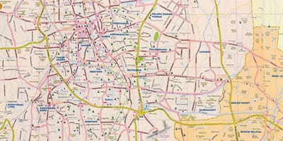 Карта Джакарта вулиця