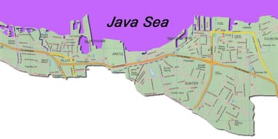 Джакарта утара карті
