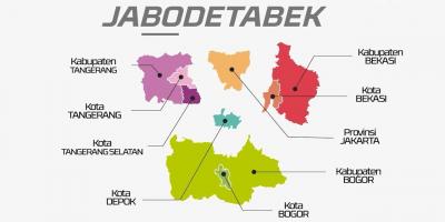 Карта jabodetabek