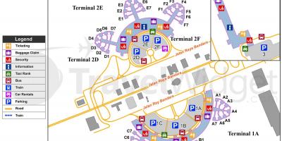 Сукарно Хатта термінал аеропорту карті