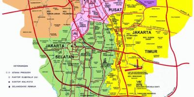 Карта Джакарта пам'ятки