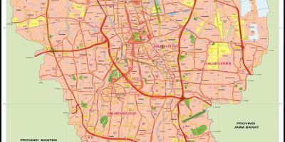 Місто Джакарта карті